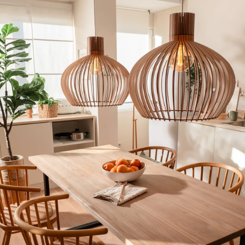 Handmade Wooden Pendant Light – Baltic Birch